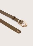 Clizia eco-leather belt VERDE CAPPER Woman image number 3