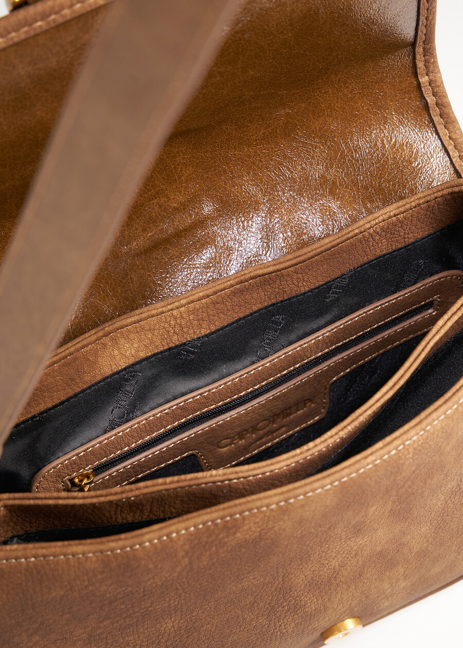 Tracolla Bitty effetto nabuk MARRONE CARAMELLO Donna , immagine n. 4