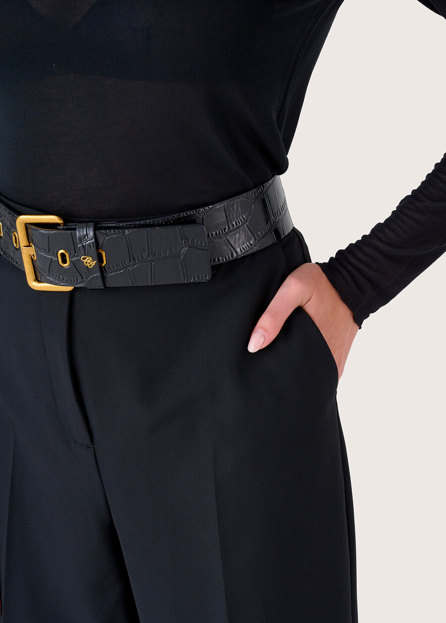 Pantalone Ashely a gamba dritta NERO BLACKBLUE DARK BLUE Donna , immagine n. 4