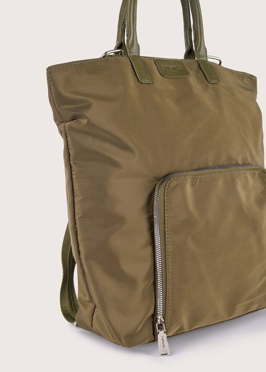 Bahiya nylon backpack VERDE CARCIOFONERO BLACKBEIGE Woman , image number 2