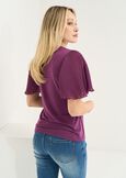 T-shirt Siby con cristalli VIOLA Donna immagine n. 3