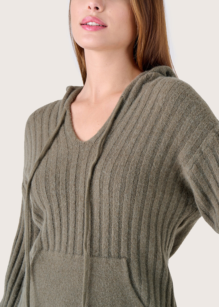 Margaret knitted sweatshirt VERDE CAPPERBEIGE GREIGE Woman , image number 2