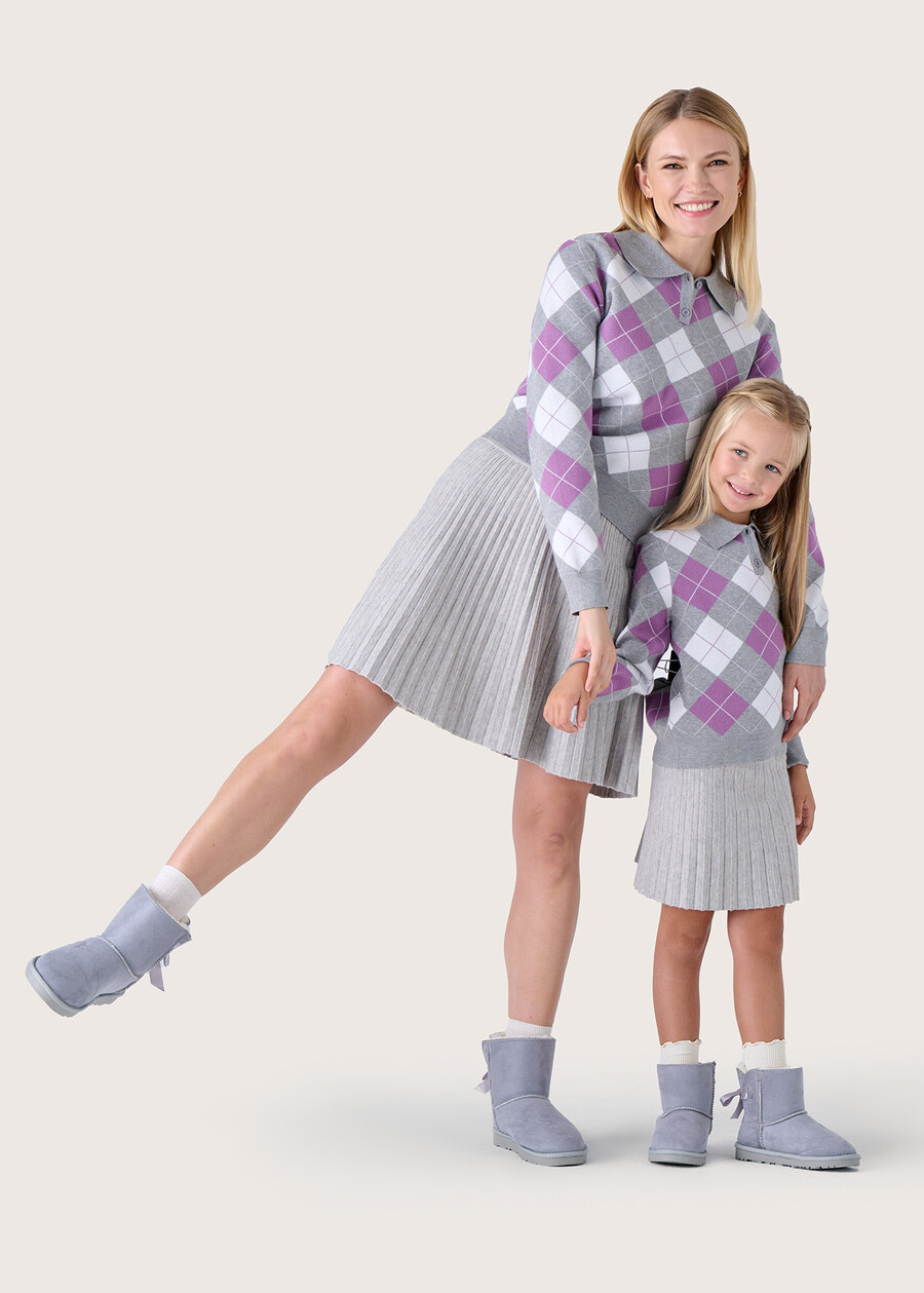 Maglia Magic da bambina modello polo GRIGIO LIGHT GREY Donna , immagine n. 4