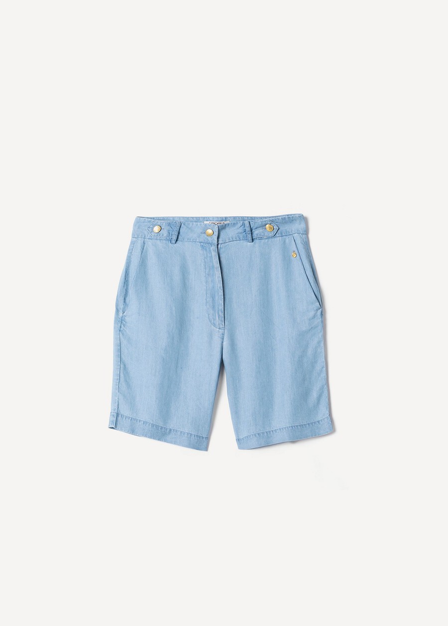 Bermuda Berlino in lyocell DENIM MEDIUM DENIM Donna , immagine n. 5
