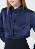 Alessia satin shirt NERO BLACKBEIGE LATTEBLU Woman image number 2