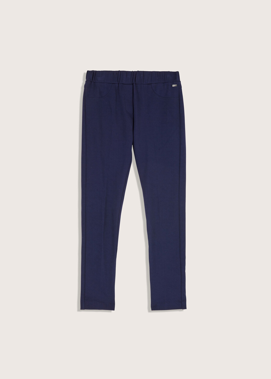 Kelly trousers in Milan stitch BLU INCHIOSTRONERO Woman , image number 6
