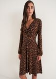 Astrid printed dress Leopardier MARRONE CARAMELLO Woman image number 2