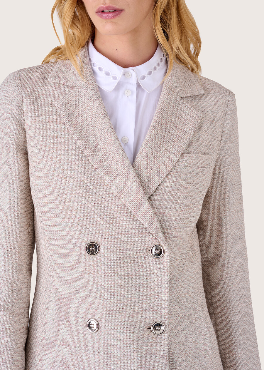 Gianna double-breasted blazer BEIGE Woman , image number 2