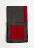 Sciarpa Susy con bordo a contrasto GRIGIO CENEREMARRONE CAFFE Donna immagine n. 3