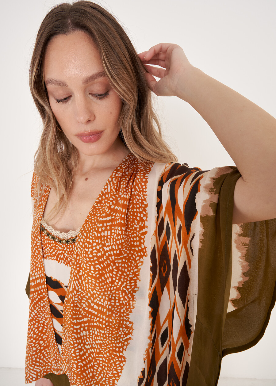 Kimono Chiasso Fantasia Etnica GIALLO GRANO Donna , immagine n. 3