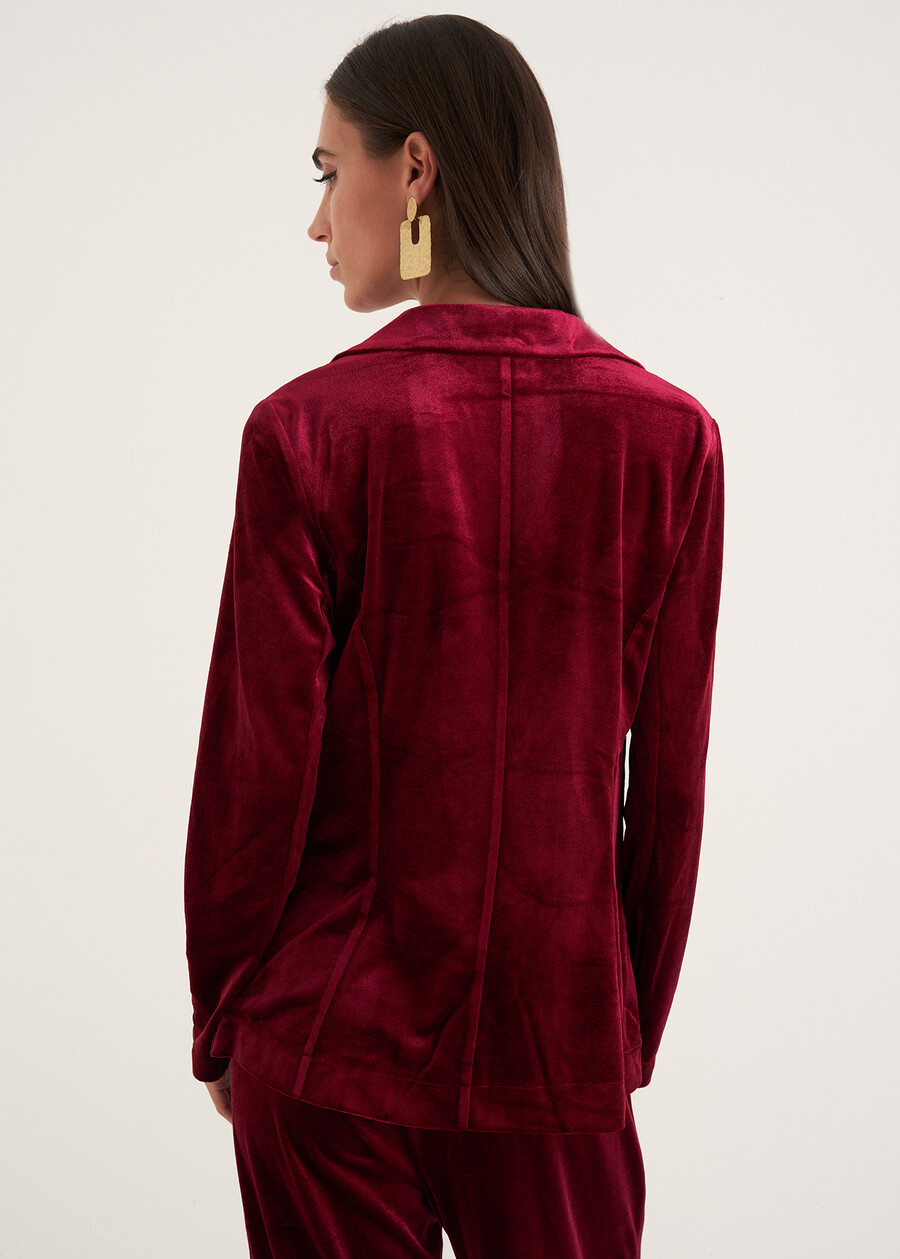 Giacca Goya in velluto BLU MIDNIGHTVIOLA VINACCIA Donna , immagine n. 3