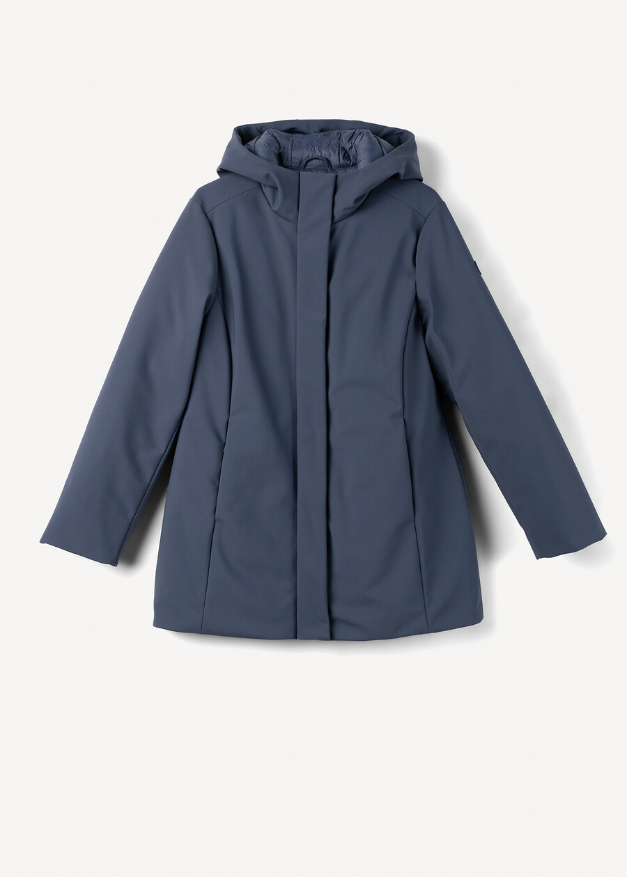 Piotr padded jacket with hood BLU MIDNIGHTVIOLA VINACCIA Woman , image number 7