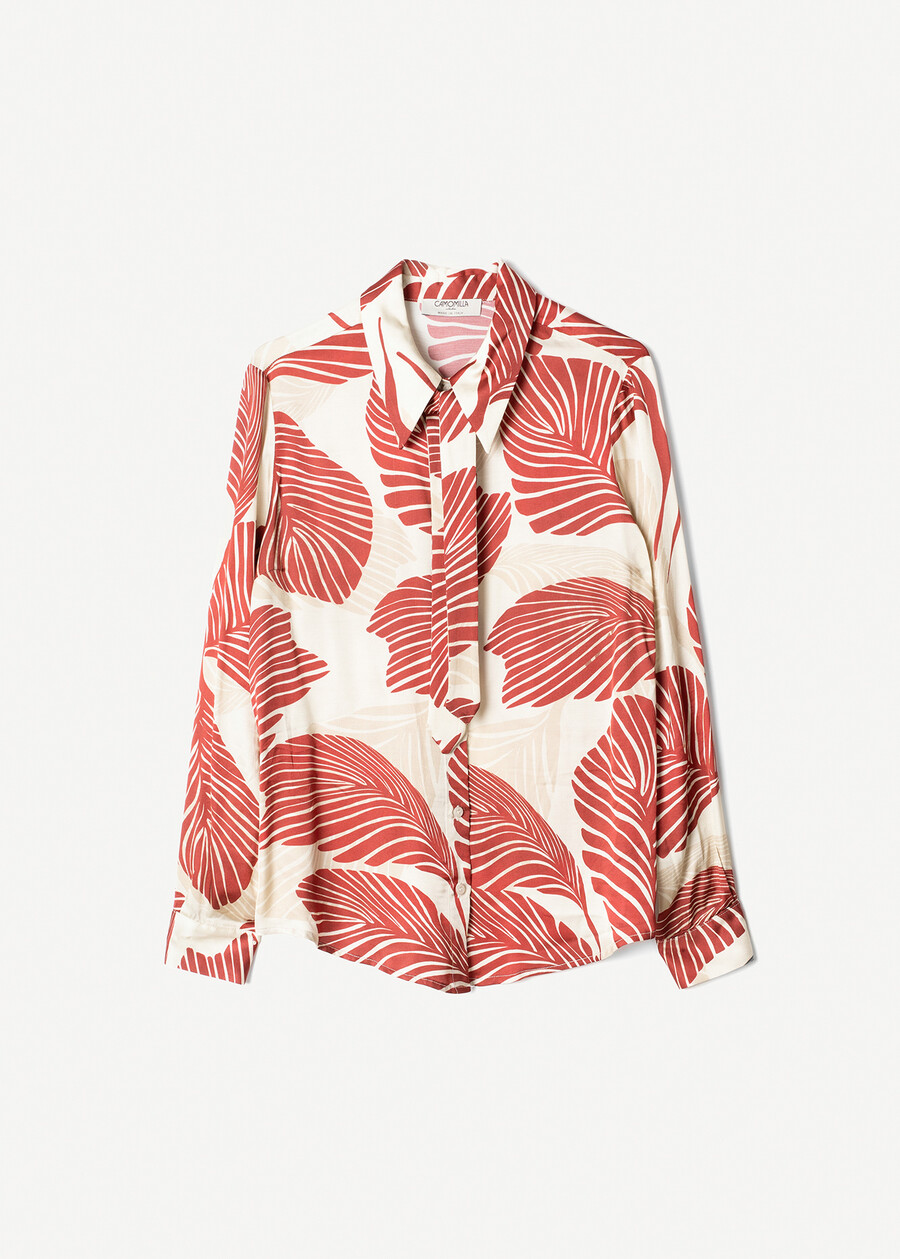 Cammy Satin Shirt BEIGE LATTE Woman , image number 5