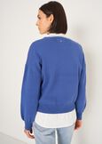 Cardigan Cross con ricamo frontale BLUBEIGE Donna immagine n. 3