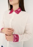 Camicia Cecilia cotone e pizzo BIANCO WHITE Donna immagine n. 3