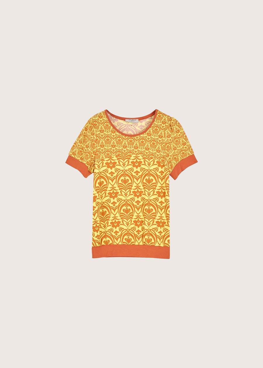 T-shirt Sirena in viscosa MARRONE AMBER Donna , immagine n. 4