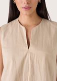 Top Tamar in lino e cotone BEIGE SAFARIBLUE OLTREMARE  Donna immagine n. 2