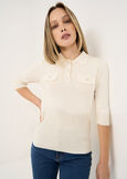 Polo Maddy maglia maniche 3/4 BEIGE LATTE Donna immagine n. 1