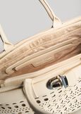 Brik perforated bowling bag BIANCO WHITE Woman image number 3