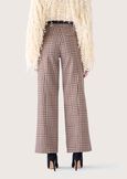 Pollon check pattern trousers MARRONE TIERRA Woman image number 4