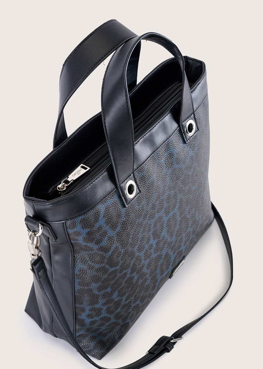 Bessiema eco-leather shopping bag NERO BLACKNERO BLACK Woman , image number 2