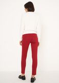 Kelly skinny Milano stitch trousers NERO BLACKROSSO Woman image number 4