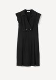 Alan Midi Dress With Collar NERO BLACKBLU ELETTRICO Woman image number 4