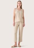 Top Toldo effetto stuoia BEIGE Donna immagine n. 4