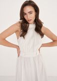 Allys Cotton-Blend Dress BIANCO WHITE Woman image number 3