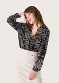 Maglia Sayville con stampa etnica NERONERO Donna immagine n. 1