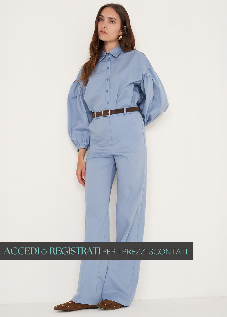 Clair cotton-blend trousers CELESTE FIORDALISOBEIGE Woman , image number 1