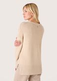 Maglia Moma scollo tondo BEIGE ECRU Donna immagine n. 3