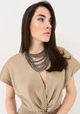 Abito midi Arios cut-out MARRONE BRONZEVIOLA Donna immagine n. 4