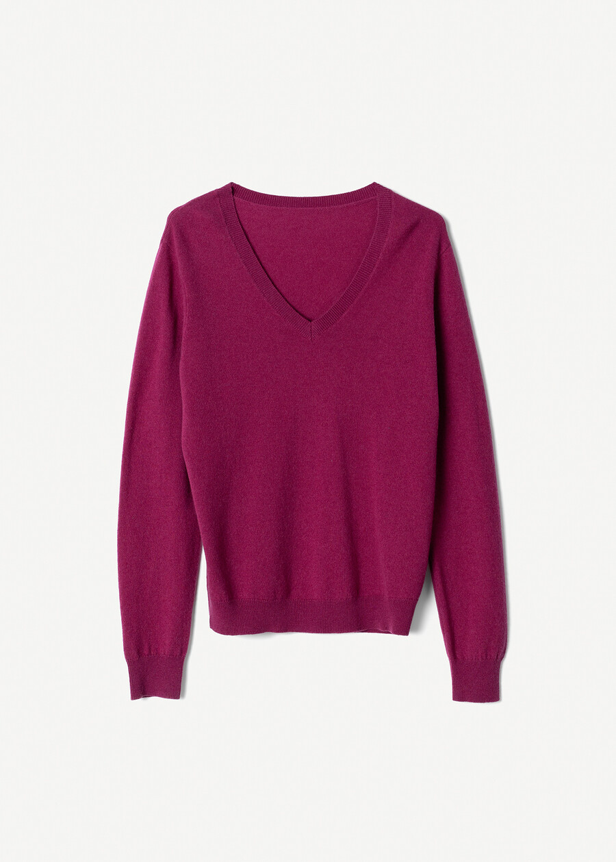 Maglia Marea in lana e cashmere VIOLA MAGENTAVERDE PAVONE Donna , immagine n. 4