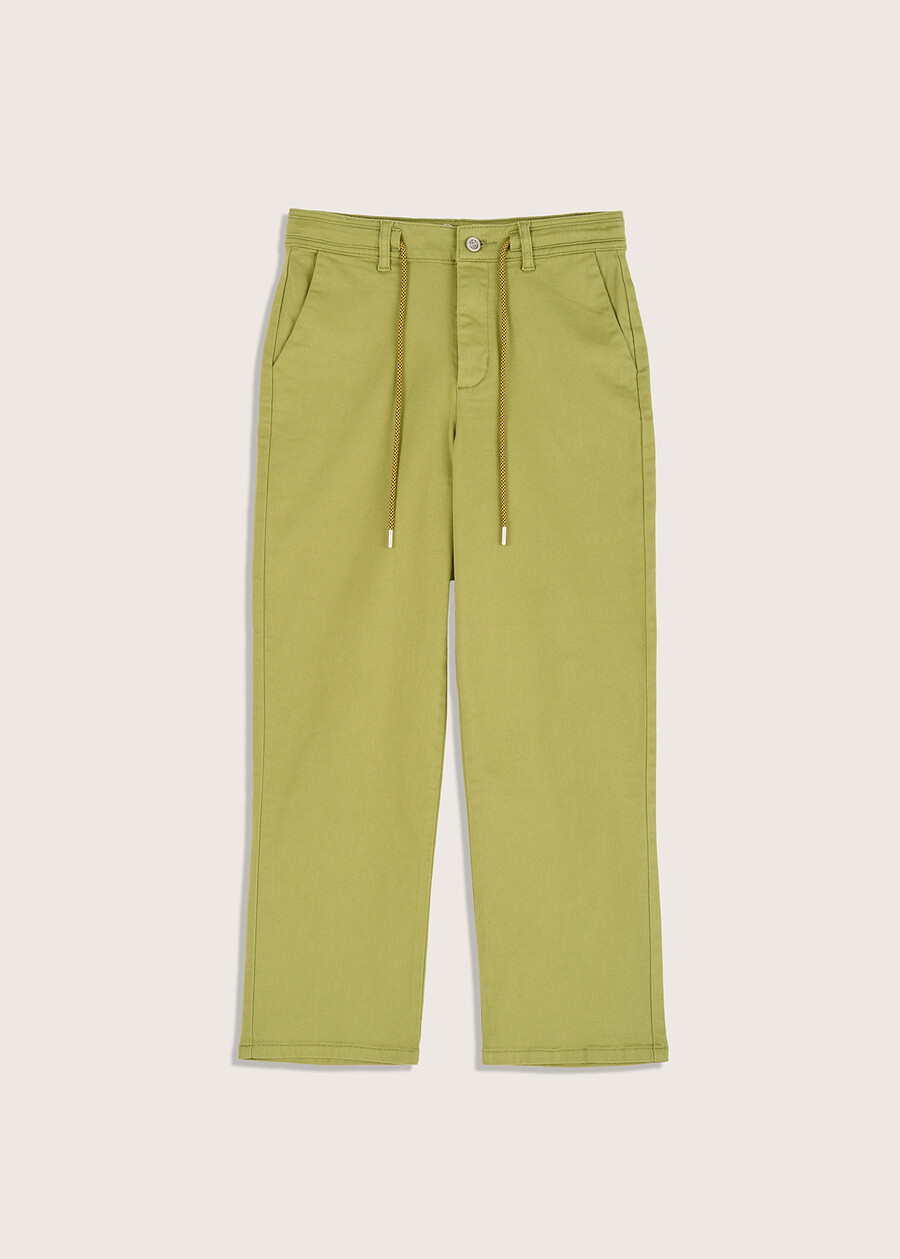 Pantalone Alice in cotone VERDE MUSCHIO Donna , immagine n. 5