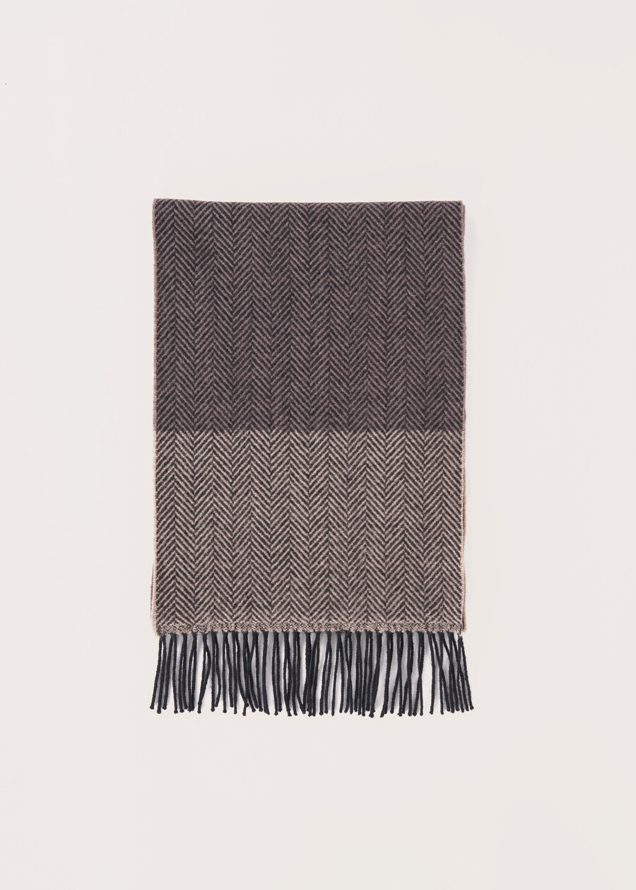 Sabin bicolor pattern scarf  Woman , image number 2