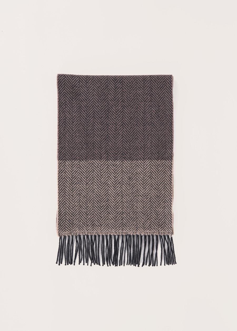 Sabin bicolor pattern scarf, Woman  , image number 1