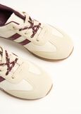 Samy faux suede sneakers BEIGE Woman image number 3