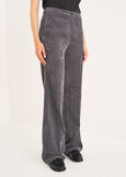 Pantalone Giorgia-N in velluto GRIGIO CENEREVIOLA PURPLE Donna immagine n. 2