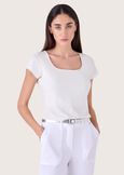 Sunrise cotton t-shirt BIANCOARANCIO SUNRISE Woman image number 1