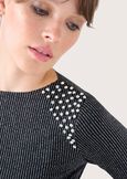 Maglia Stacy con perline NERO Donna immagine n. 2