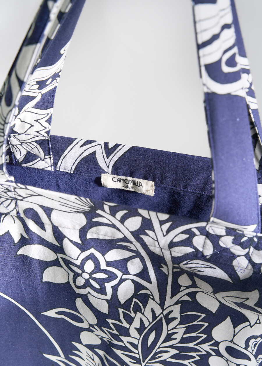 Borsa Briana-A stampa cashmere BLU Donna , immagine n. 4