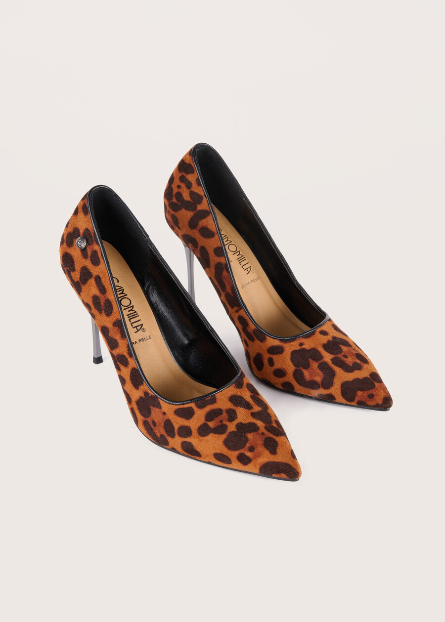 Sandy eco-suede décolleté shoe NERO Woman , image number 1