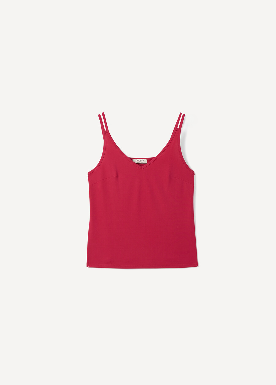 Telina V-Neck Tank Top VERDE GARDENROSA FUCSIA Woman , image number 5