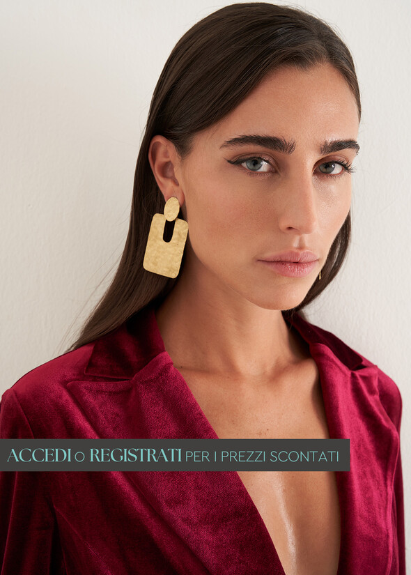 Glox metal earrings GOLD Woman null