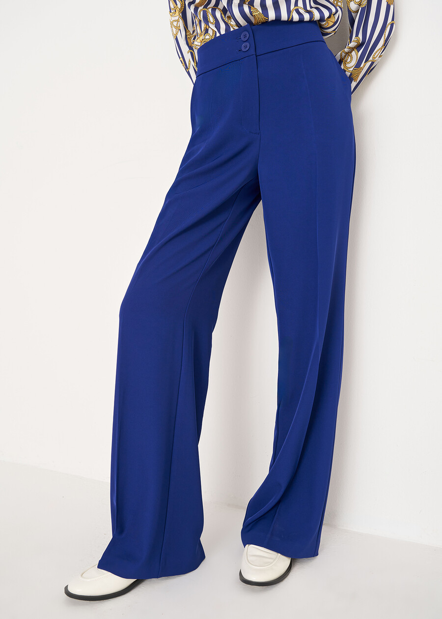Pantalone Giorgia a palazzo BLU ELETTRICO Donna , immagine n. 2