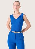 Tomy cady top BLUE NETTUNO Woman image number 1