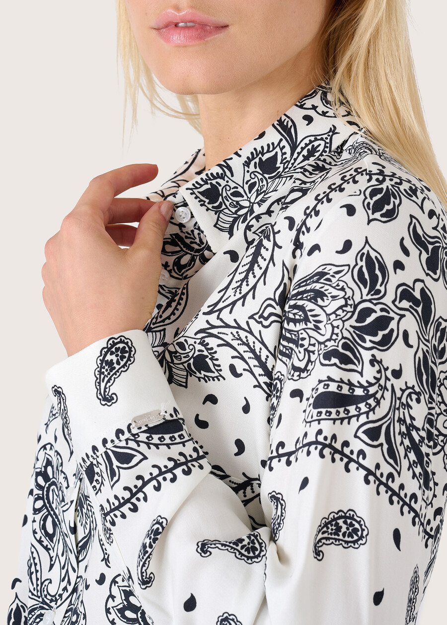 Camicia Alessia stampa a bandana BIANCO WHITEROSSO CARPET Donna , immagine n. 2