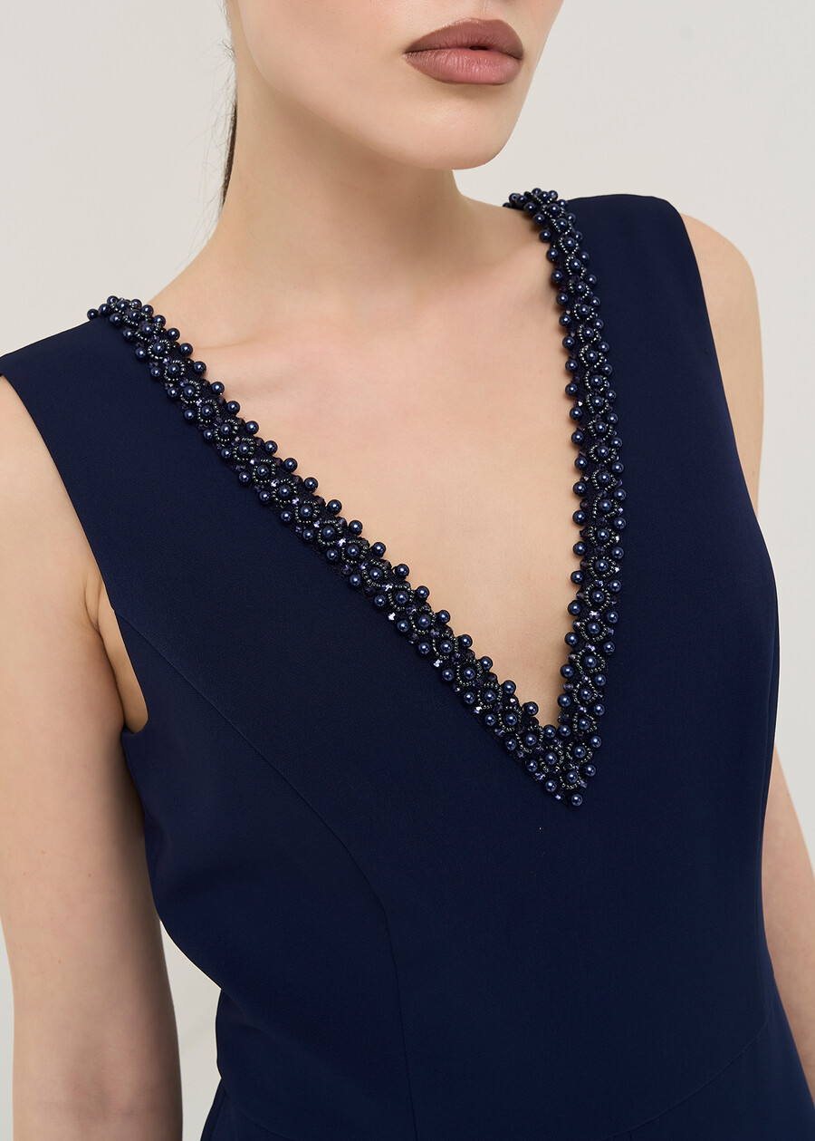 Tailor jumpsuit with beads BLU MIDNIGHT Woman , image number 3