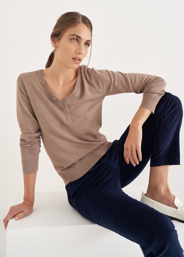 Maglia Megans in viscosa GRIGIO TORTORA Donna null